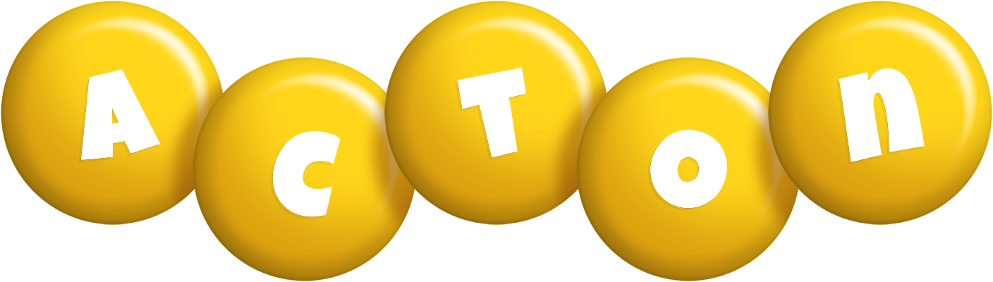 Acton candy-yellow logo