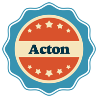 Acton labels logo