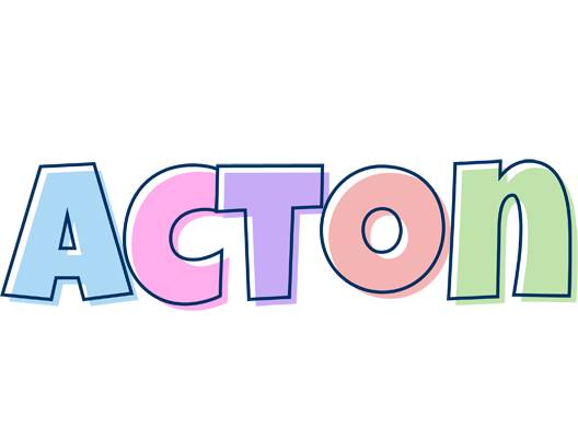 Acton pastel logo
