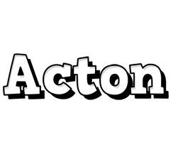 Acton snowing logo