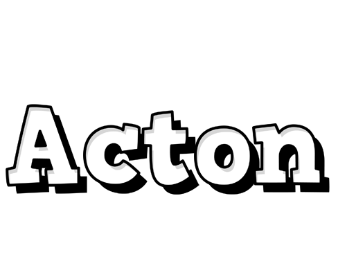 Acton snowing logo