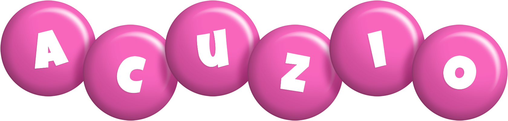 Acuzio candy-pink logo