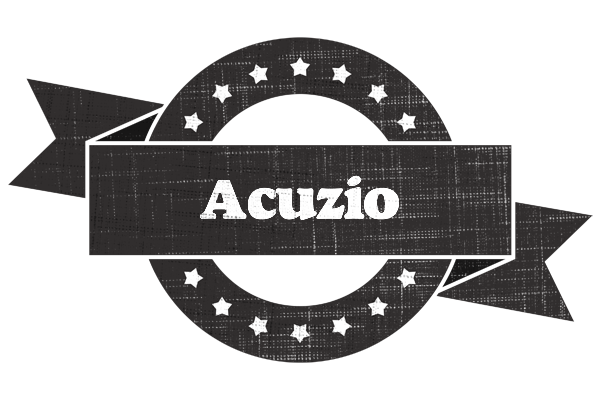 Acuzio grunge logo