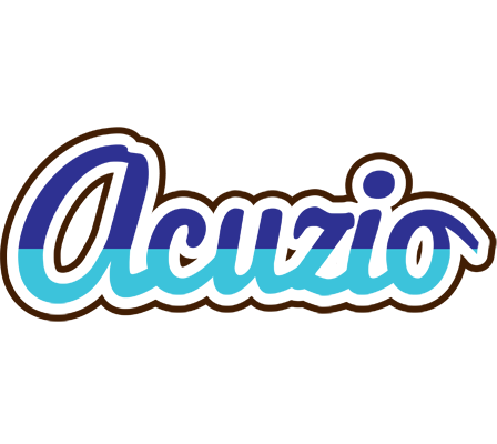 Acuzio raining logo