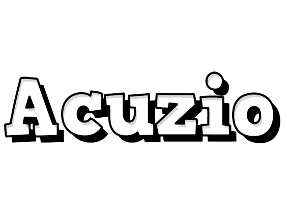 Acuzio snowing logo