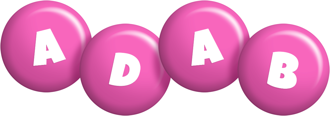 Adab candy-pink logo