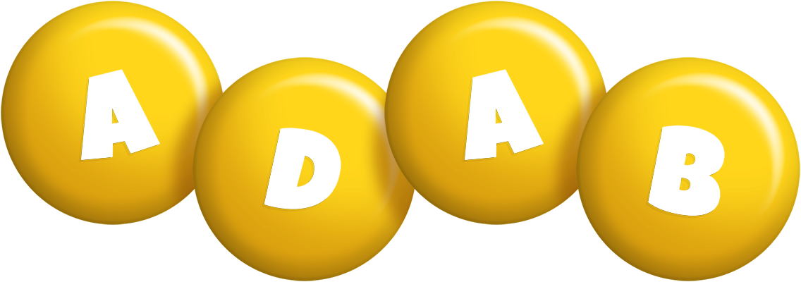 Adab candy-yellow logo