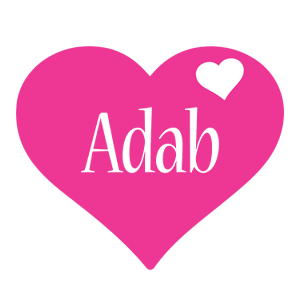 Adab love-heart logo