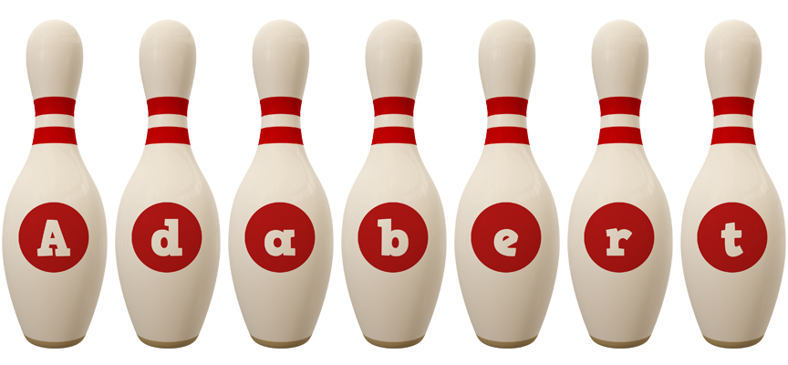 Adabert bowling-pin logo