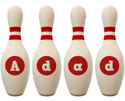 Adad bowling-pin logo