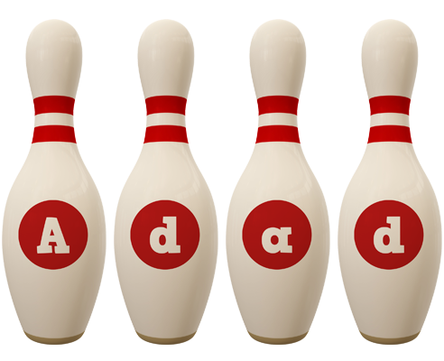 Adad bowling-pin logo