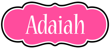 Adaiah invitation logo