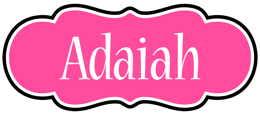 Adaiah invitation logo