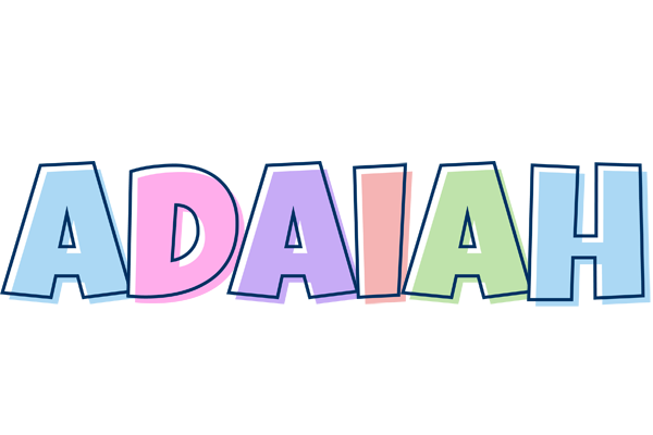Adaiah pastel logo