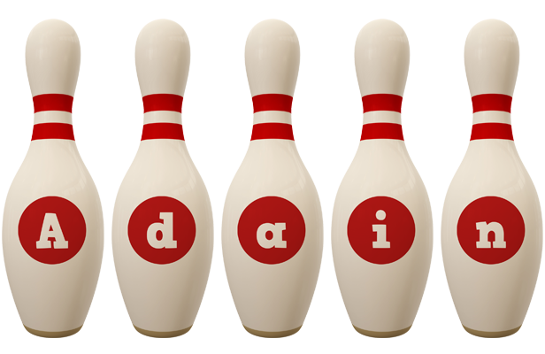 Adain bowling-pin logo