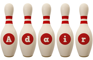 Adair bowling-pin logo