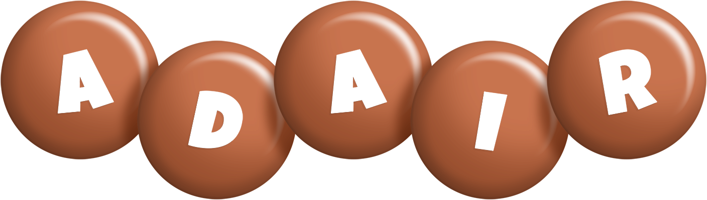 Adair candy-brown logo