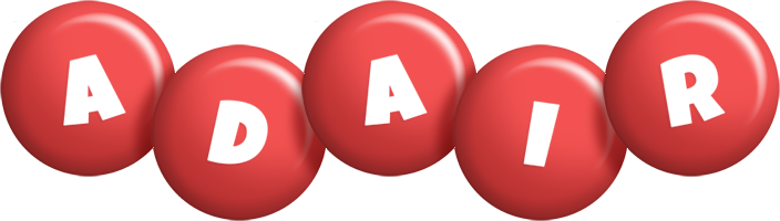 Adair candy-red logo