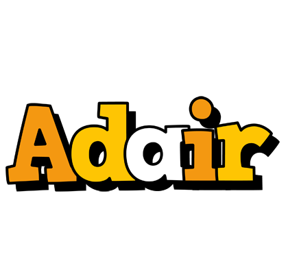 Adair cartoon logo
