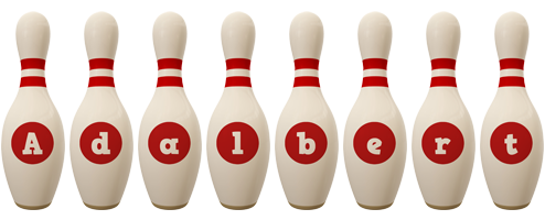 Adalbert bowling-pin logo