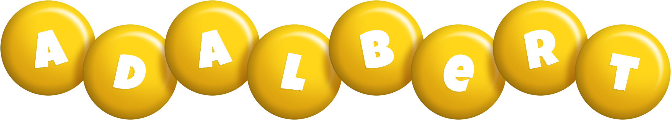 Adalbert candy-yellow logo