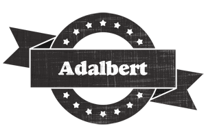 Adalbert grunge logo