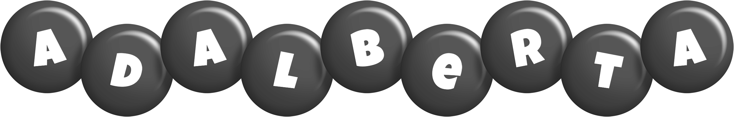 Adalberta candy-black logo