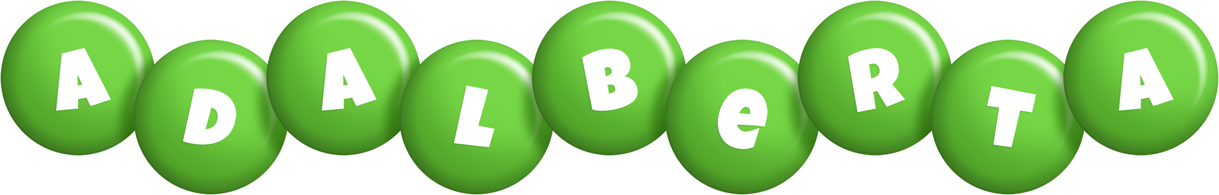 Adalberta candy-green logo