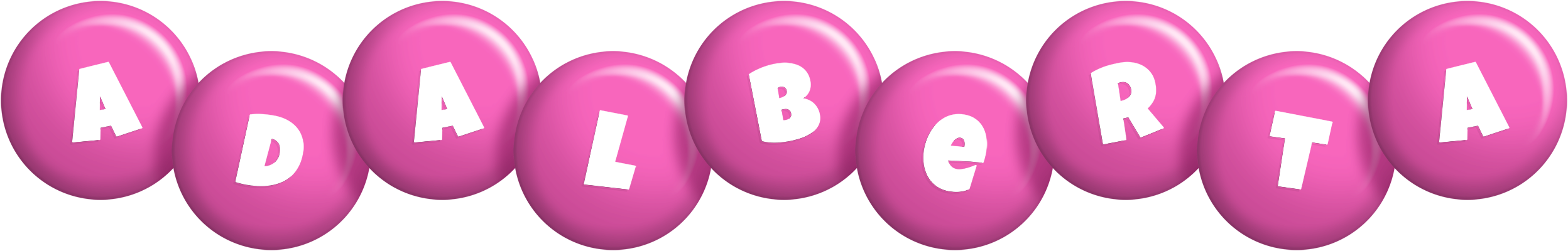 Adalberta candy-pink logo