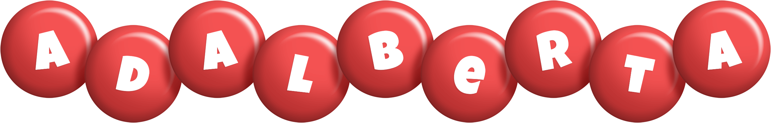 Adalberta candy-red logo
