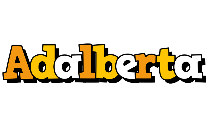 Adalberta cartoon logo
