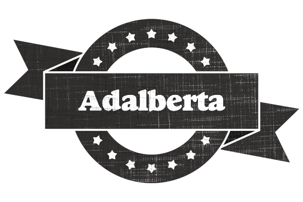 Adalberta grunge logo