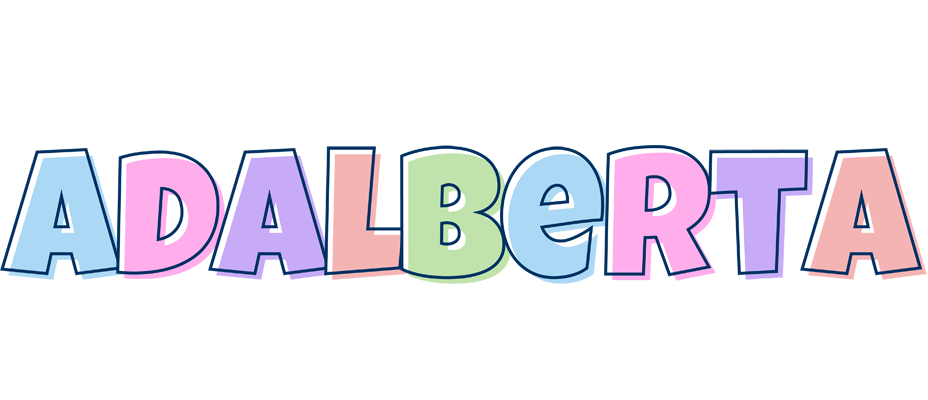 Adalberta pastel logo