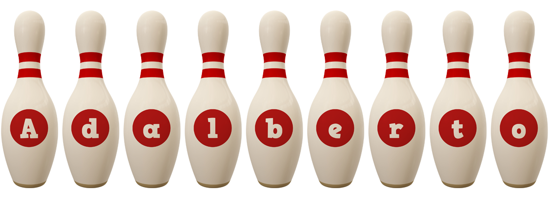 Adalberto bowling-pin logo