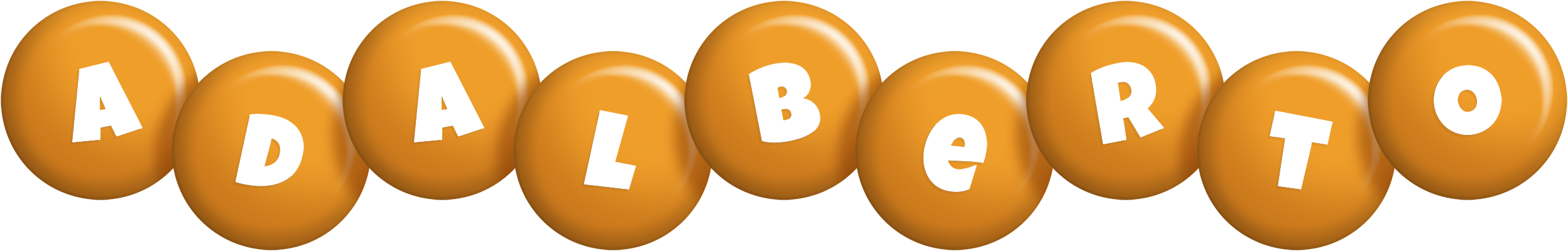 Adalberto candy-orange logo