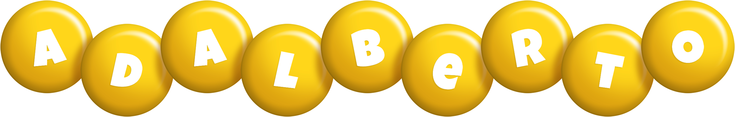 Adalberto candy-yellow logo