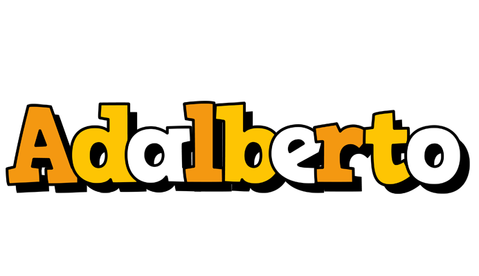 Adalberto cartoon logo