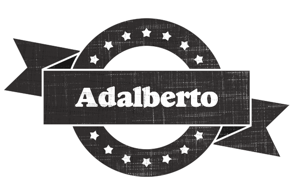 Adalberto grunge logo
