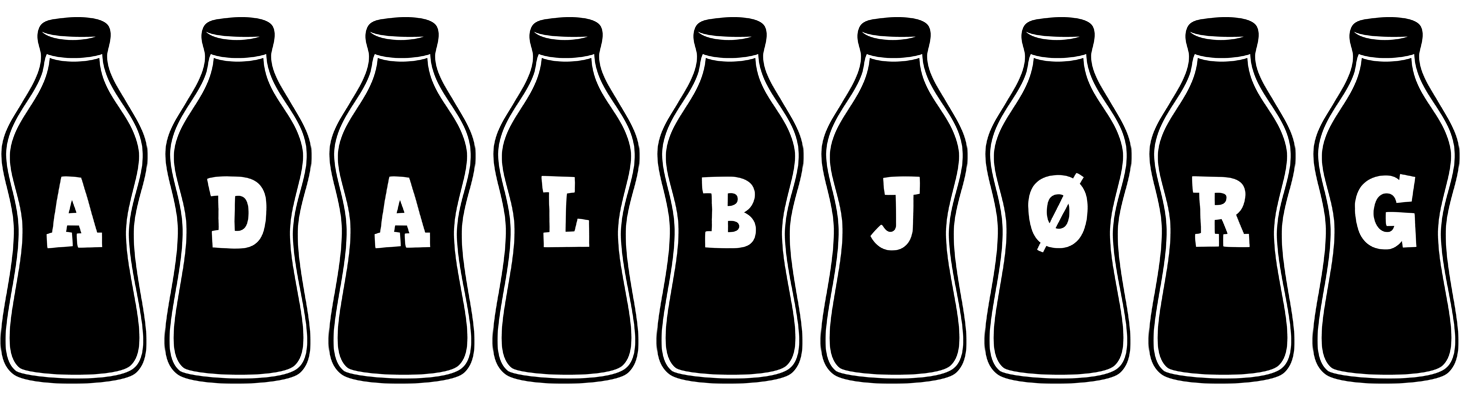 Adalbjørg bottle logo