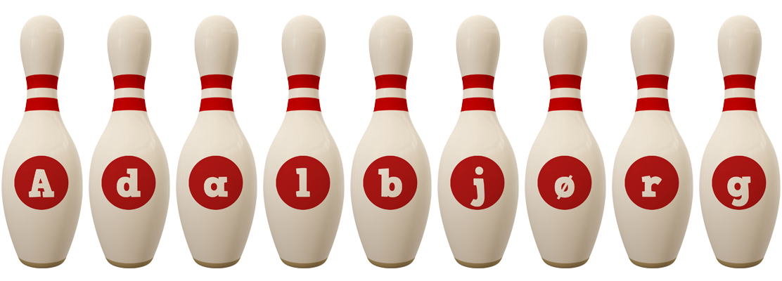 Adalbjørg bowling-pin logo