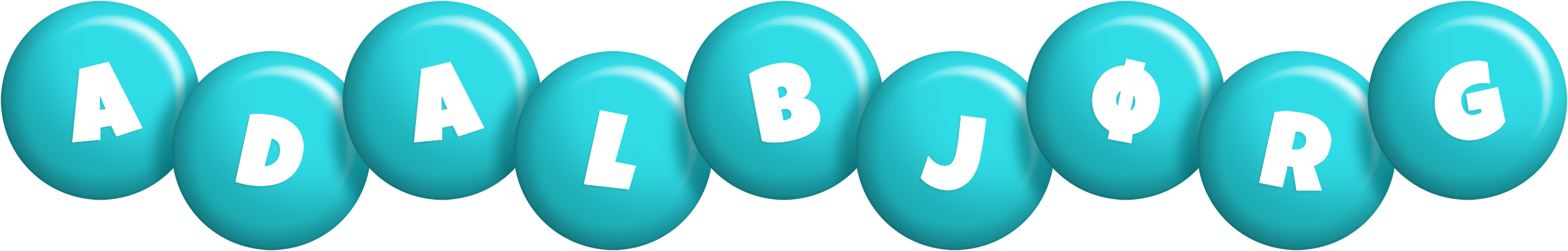 Adalbjørg candy-azur logo
