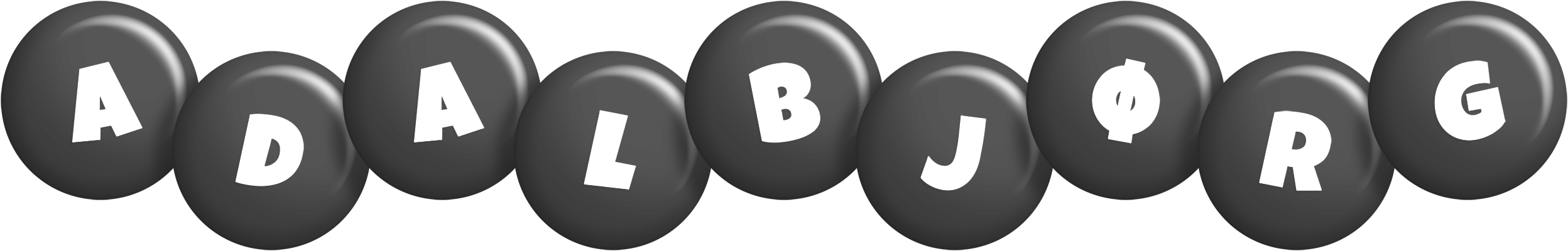 Adalbjørg candy-black logo
