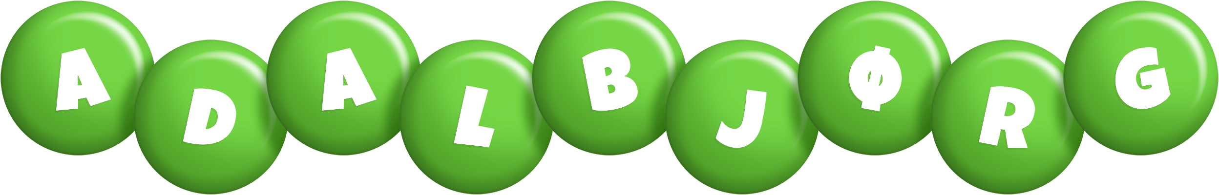 Adalbjørg candy-green logo