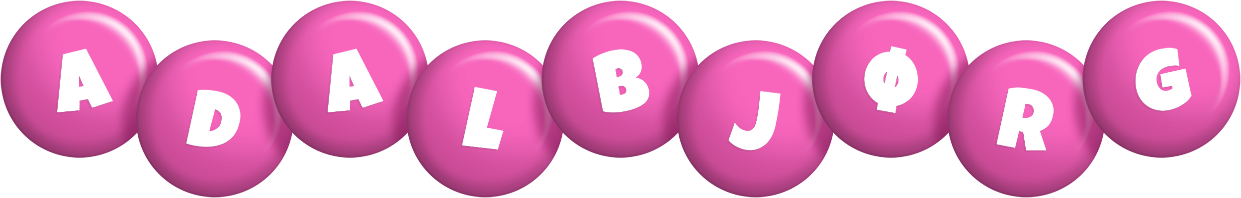 Adalbjørg candy-pink logo