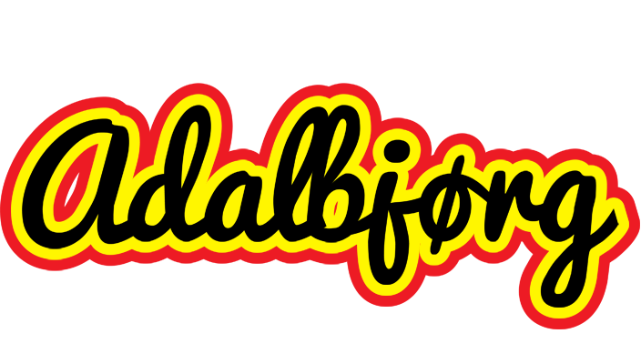 Adalbjørg flaming logo