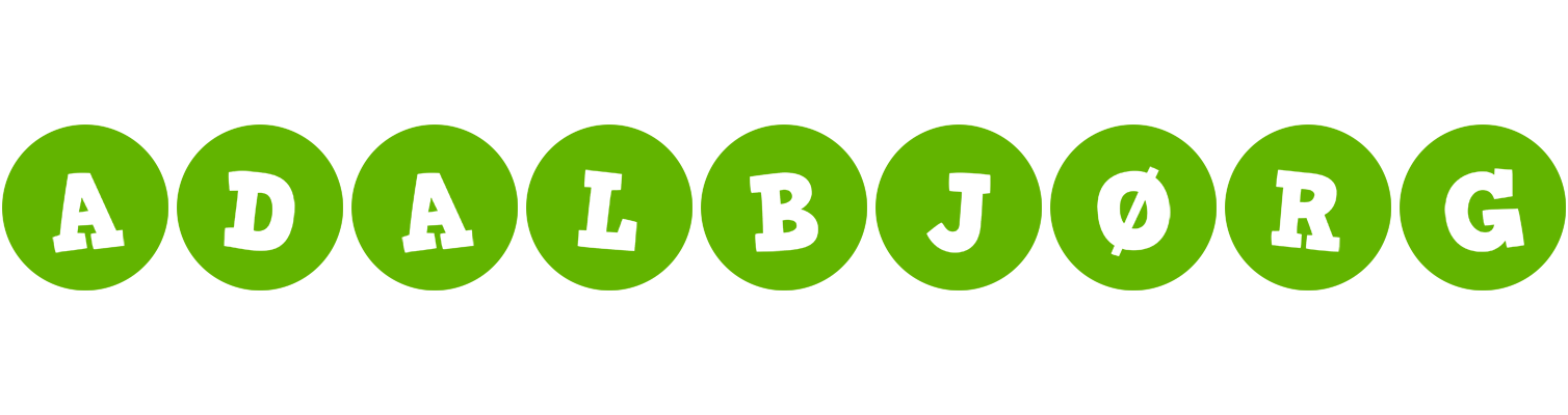 Adalbjørg games logo