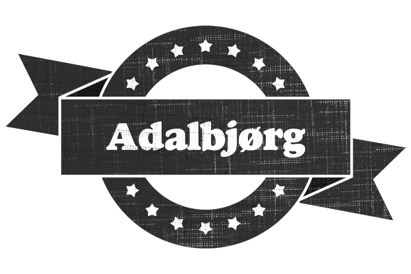 Adalbjørg grunge logo