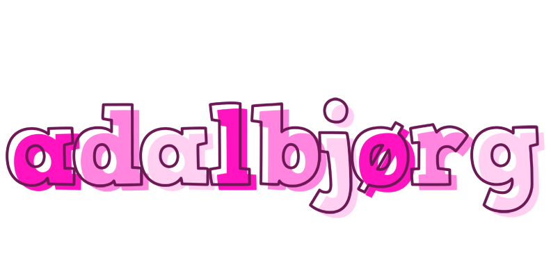 Adalbjørg hello logo
