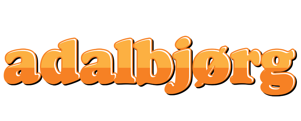 Adalbjørg orange logo