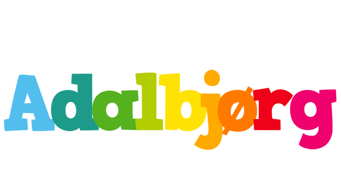 Adalbjørg rainbows logo